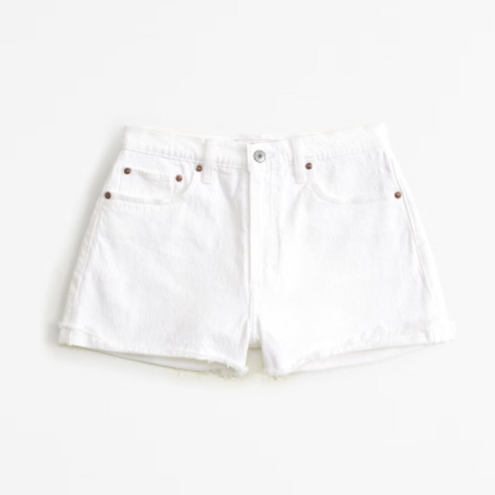 SOLD! NWT White Denim Mom Shorts